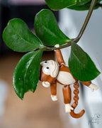 Articulated Monkey Set - 3D Printed Monkey Figurines with Tree Stump