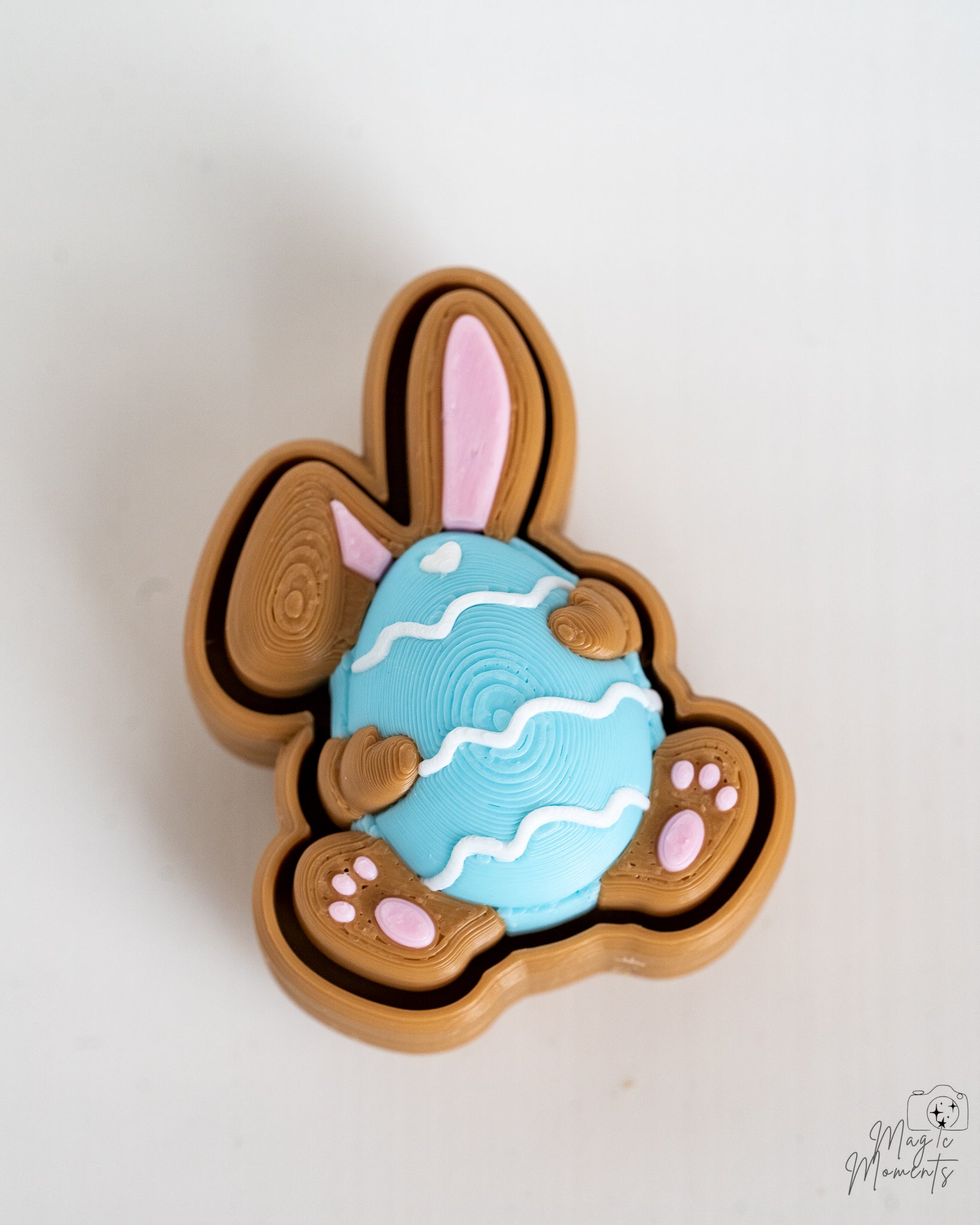Easter Bunny Clicker - Rabbit Fidget Keychain