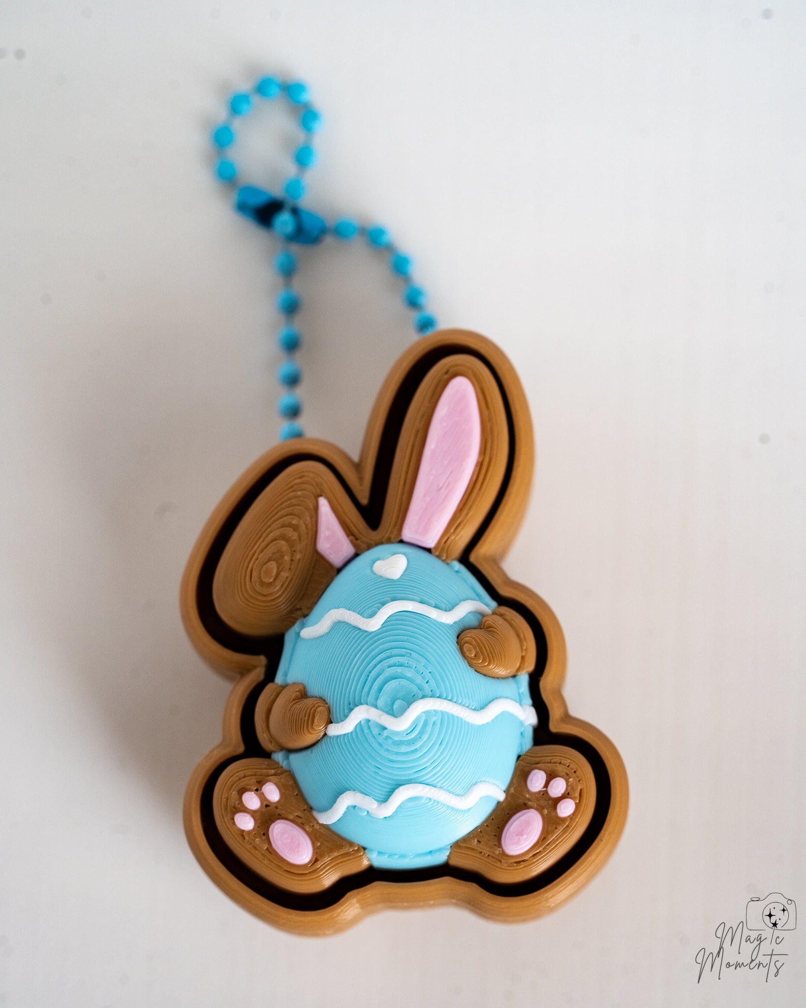 Easter Bunny Clicker - Rabbit Fidget Keychain