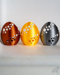 Decorative Easter egg tealight holders in multiple colours