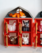 mini barn animal display 3d printed farm decor set