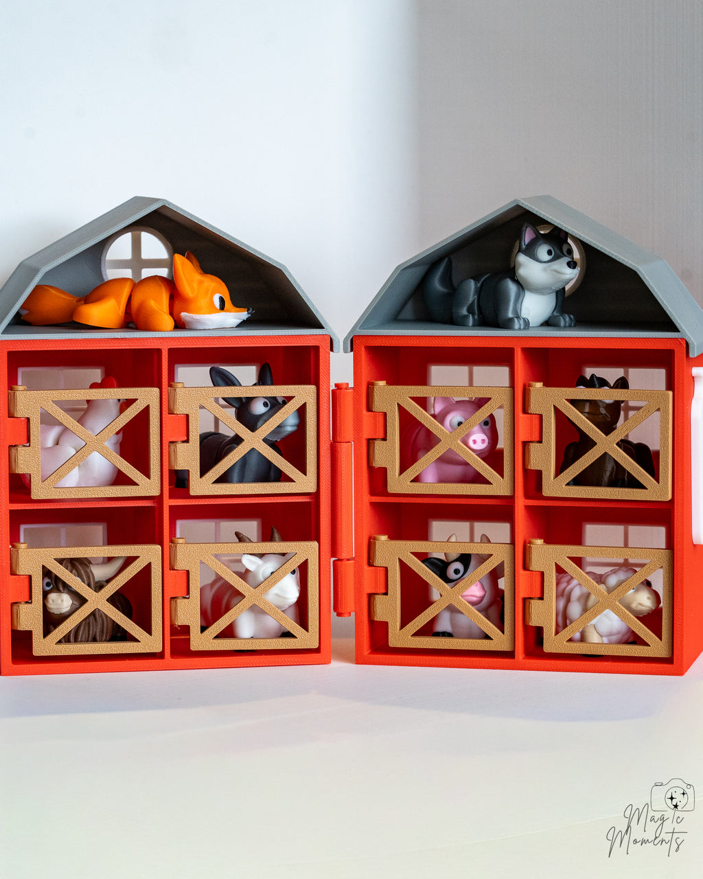 3d printed barn storage boxes farm animal houses