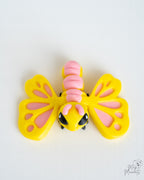 Yellow butterfly viewed from above