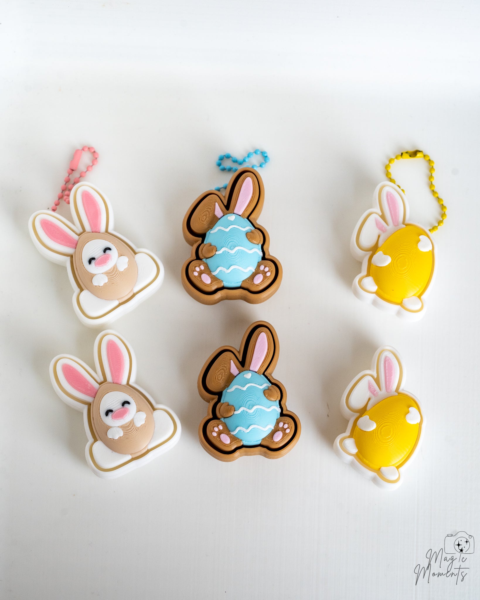 Easter Bunny Clicker - Rabbit Fidget Keychain