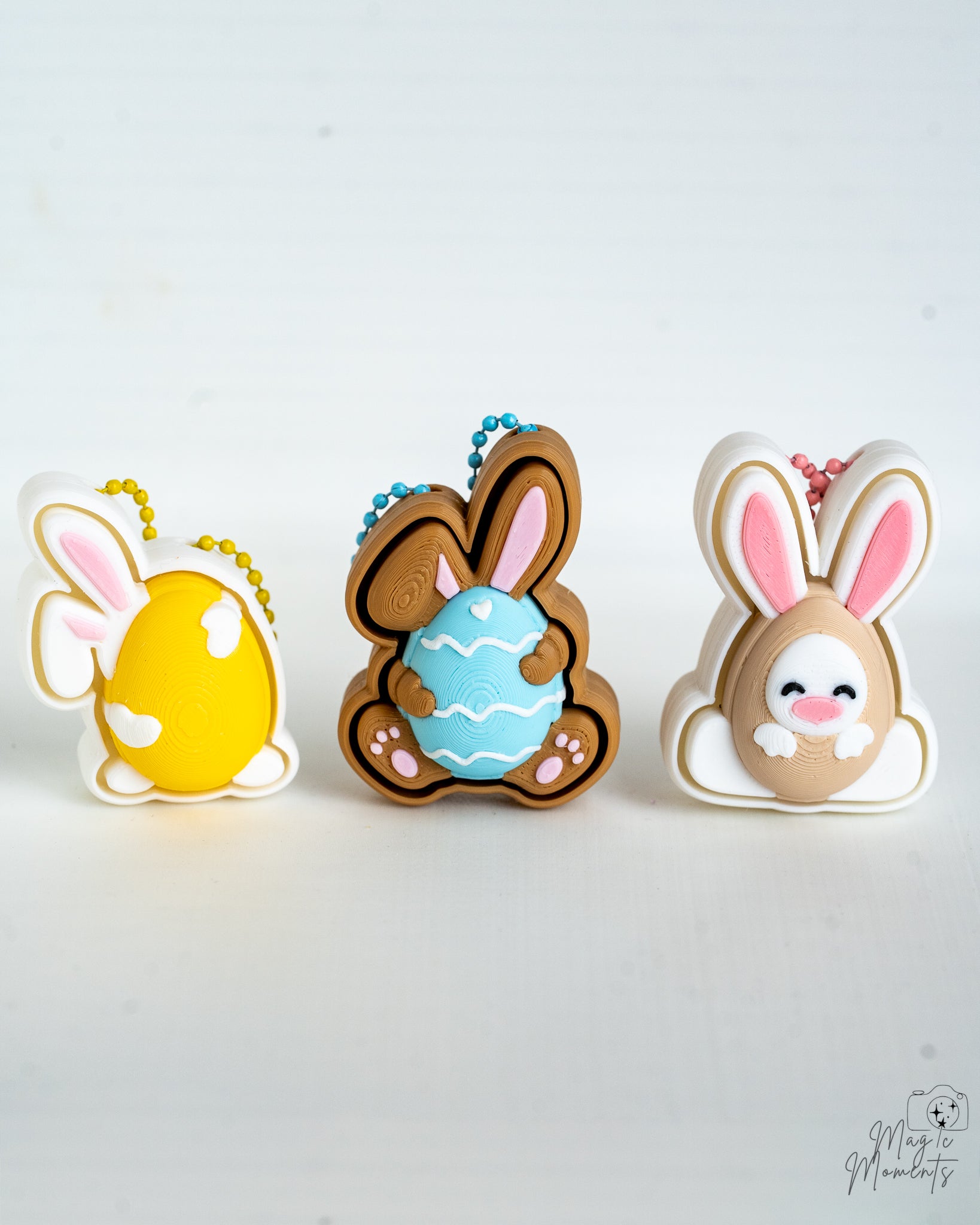 Easter Bunny Clicker - Rabbit Fidget Keychain