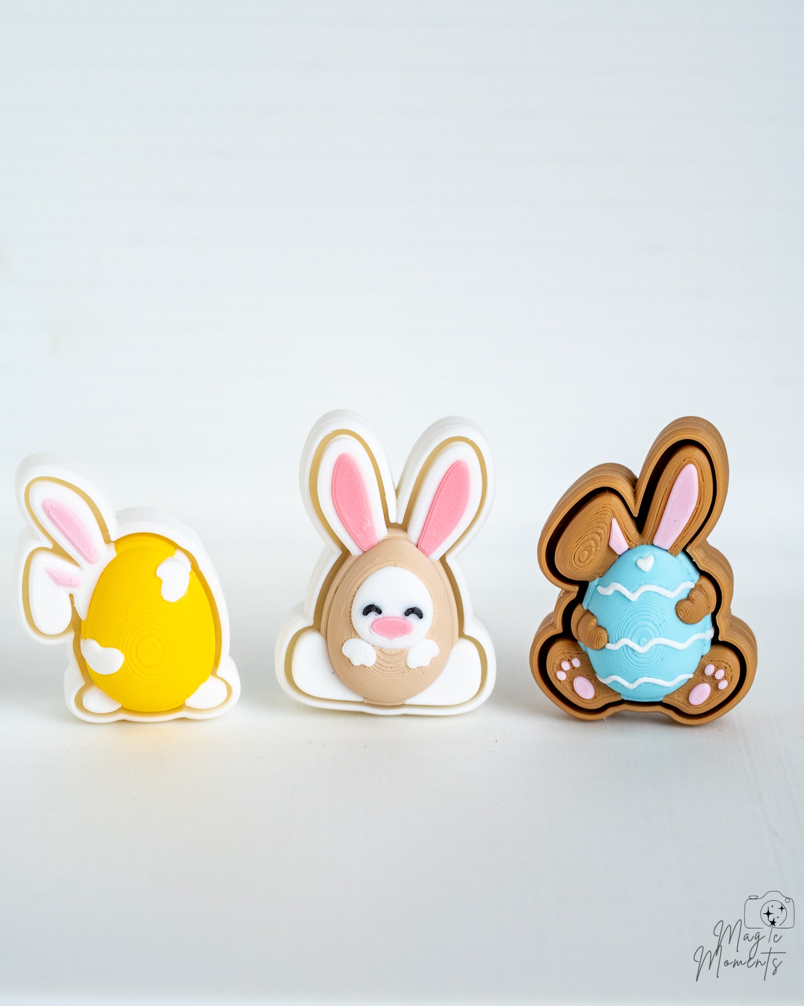 Easter Bunny Clicker - Rabbit Fidget Keychain