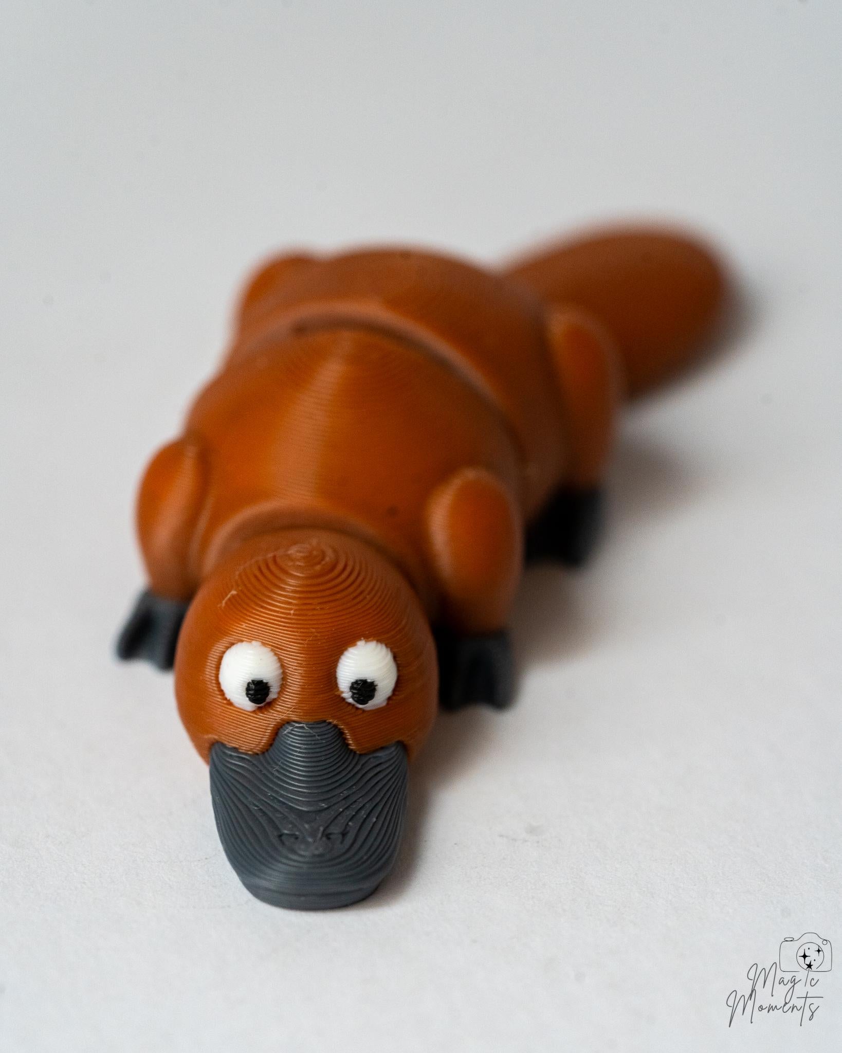 cute platypus figurine 3d printed woodland creature