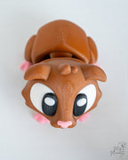Guinea pig figure viewed from above