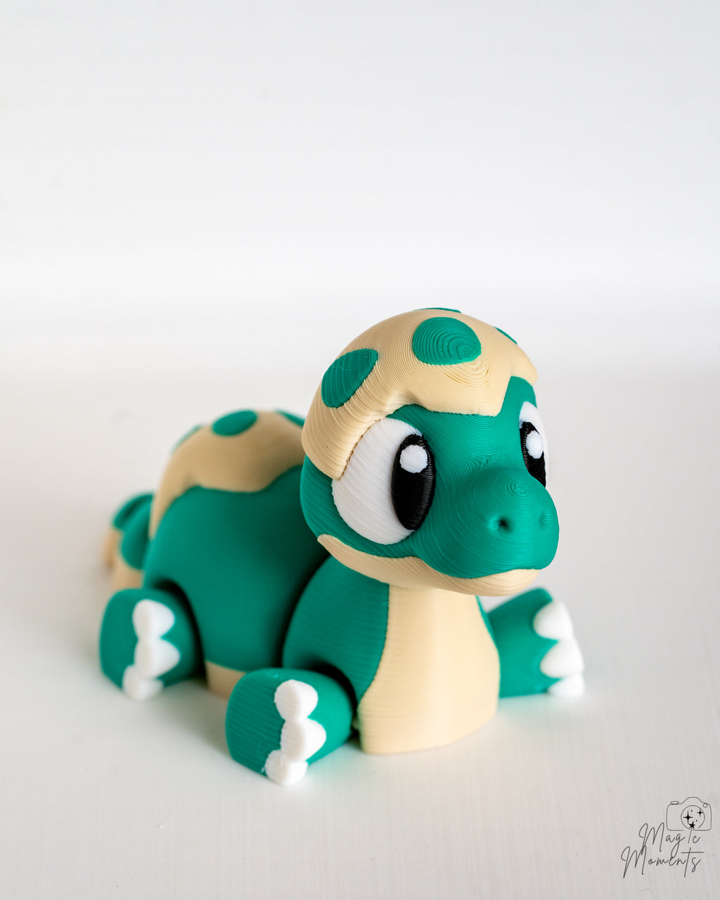 Mini teal dinosaur decorative figure