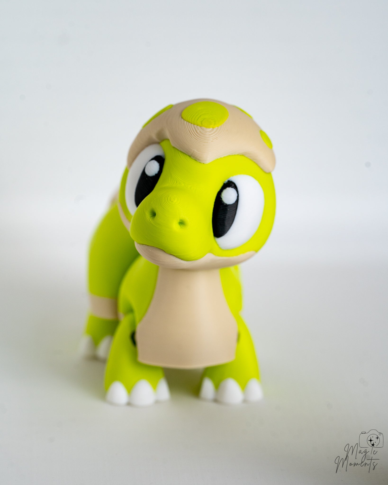 Green baby dinosaur decorative figure