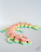 Cute pastel fantasy dragon decorative figure