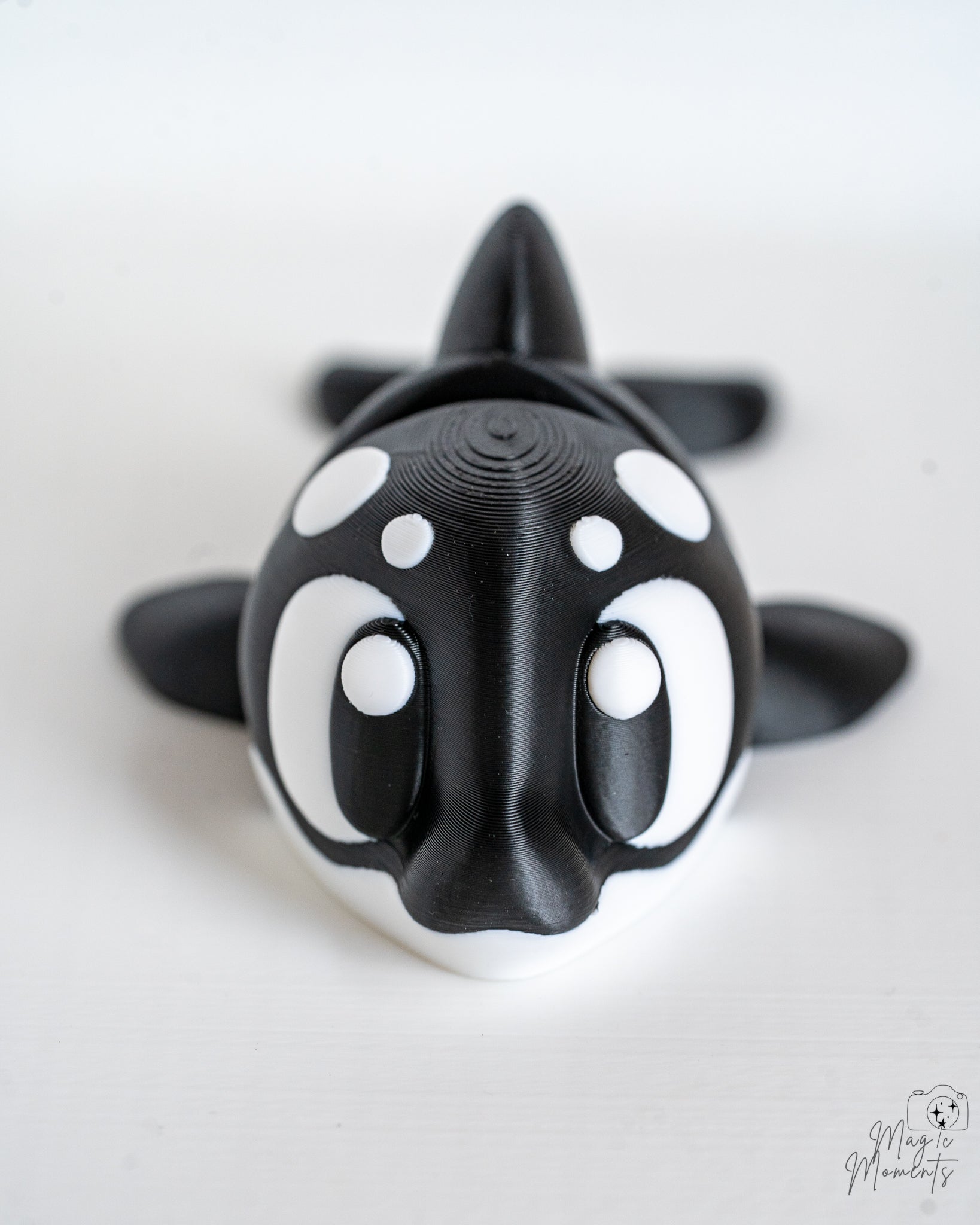 Cute orca whale decorative figure