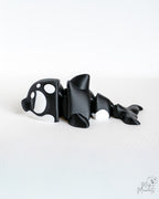 Orca whale figure viewed from side