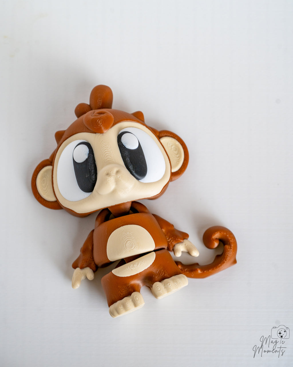 Monkey figure viewed from above