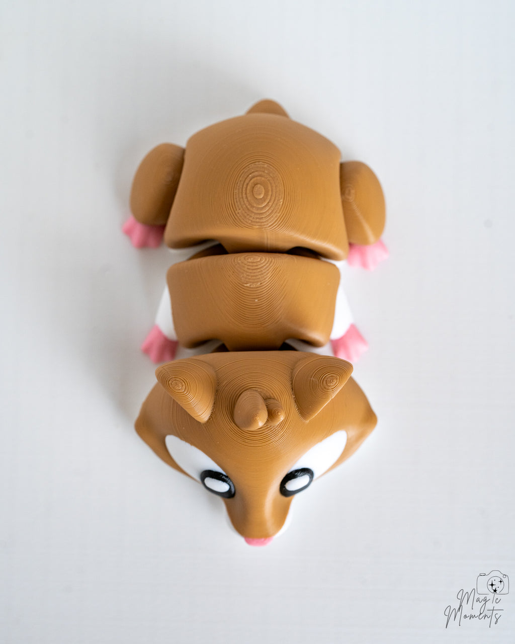 Hamster figure viewed from above