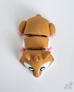 Hamster figure viewed from above
