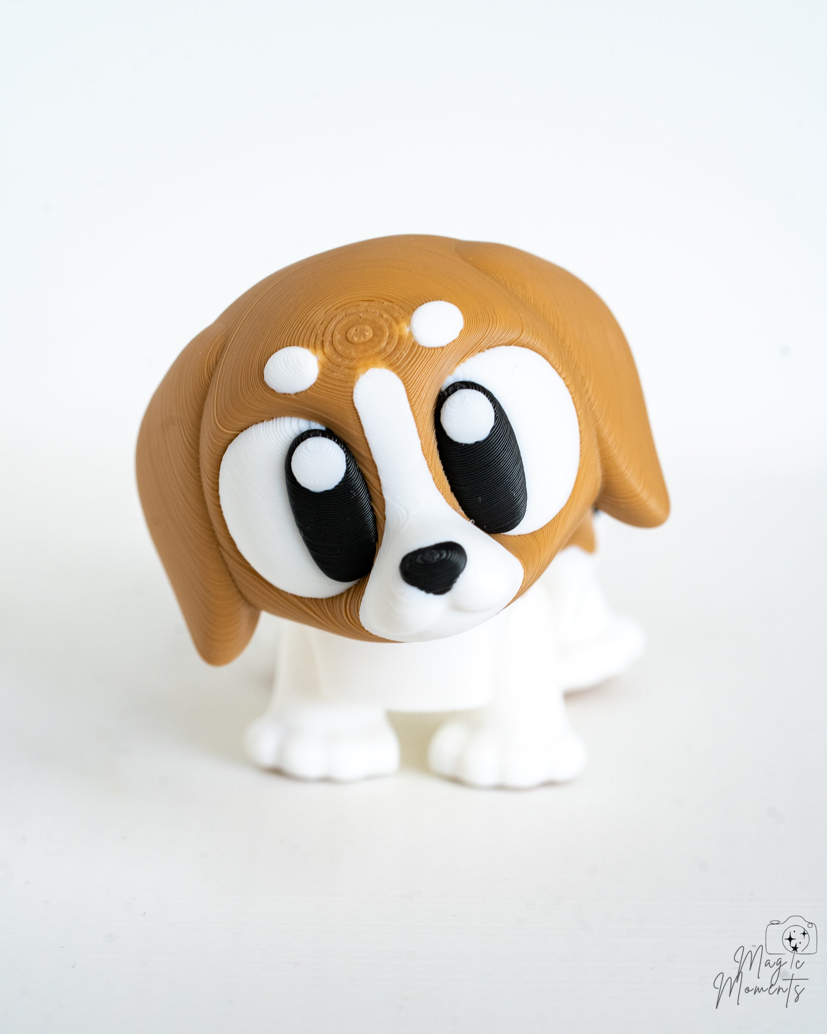 Articulated Beagle Dog Figurine - Cute Beagle Puppy Decor