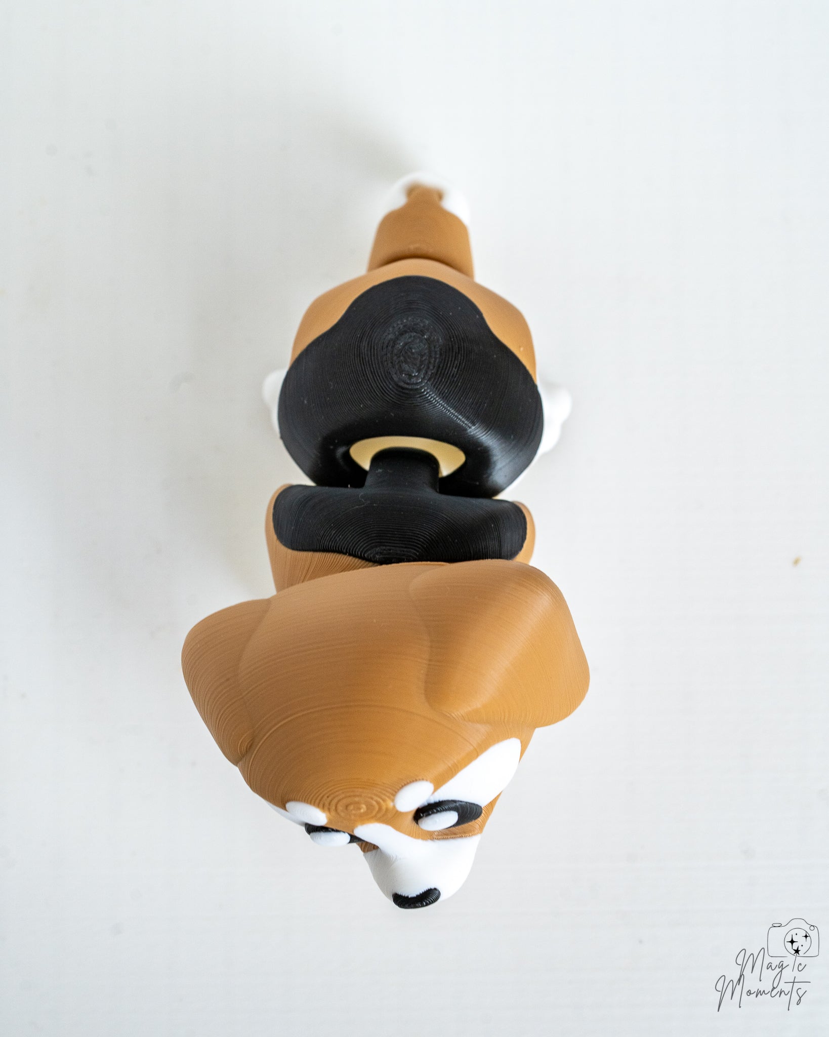 Articulated Beagle Dog Figurine - Cute Beagle Puppy Decor