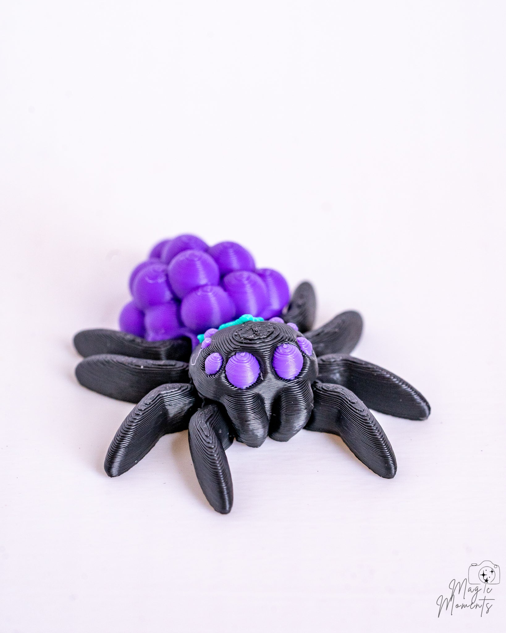 Fruit Spider Figurine Set - Cute Articulated Spider Decor
