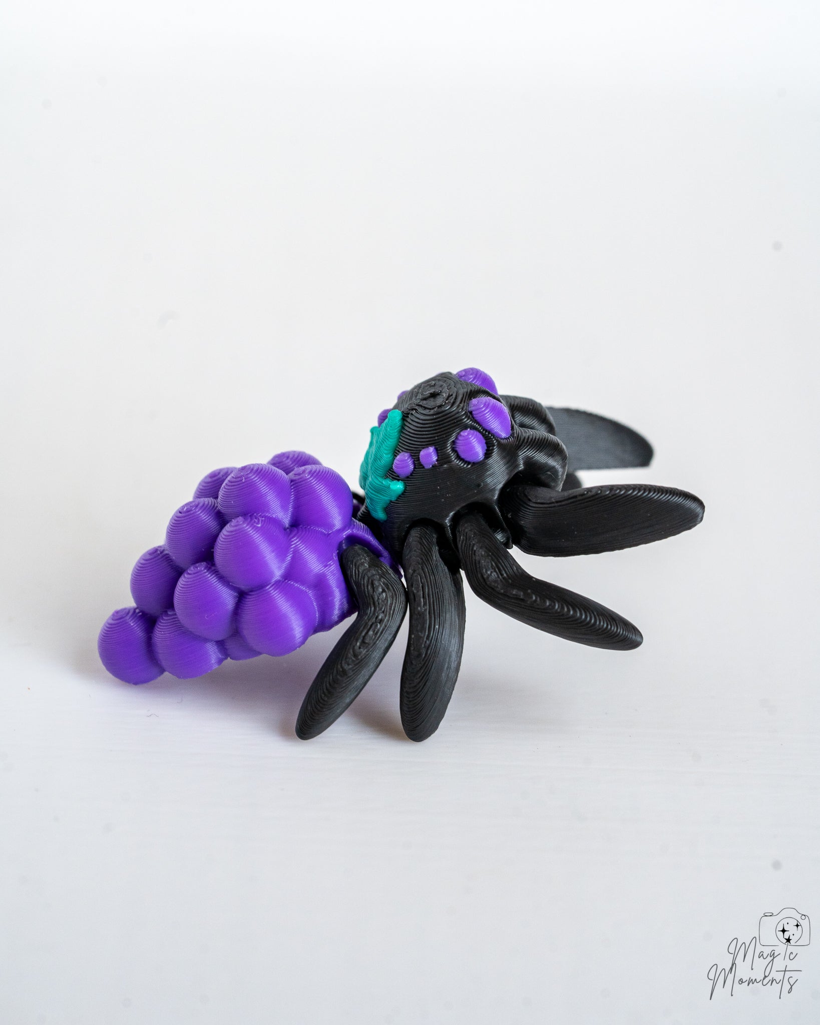 Fruit Spider Figurine Set - Cute Articulated Spider Decor