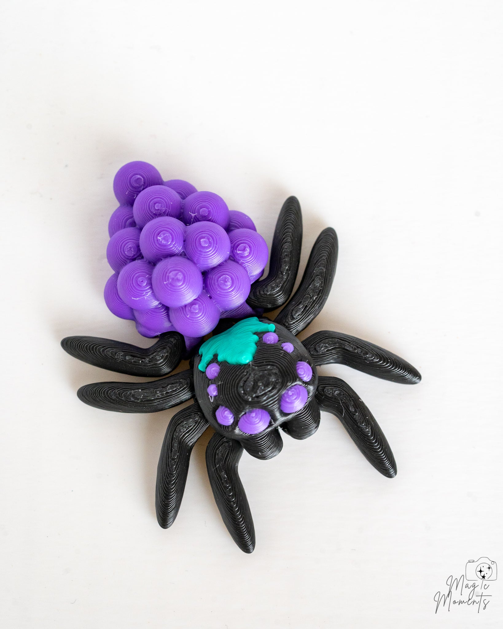 Fruit Spider Figurine Set - Cute Articulated Spider Decor