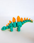 Stegosaurus figure viewed from side