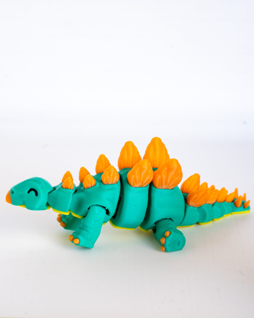 Flexible stegosaurus dinosaur figurine