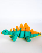 Flexible stegosaurus dinosaur figurine