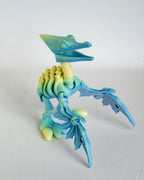 Articulated flying dinosaur skeleton figurine