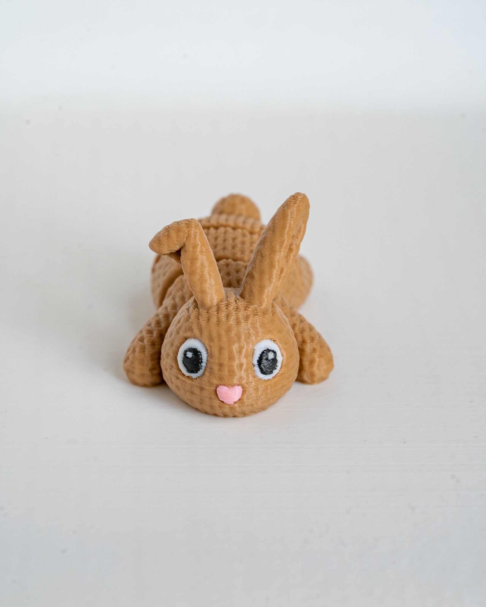 Articulated Bunny 3D Printed Rabbit Knitted Style Easter Decor Gift