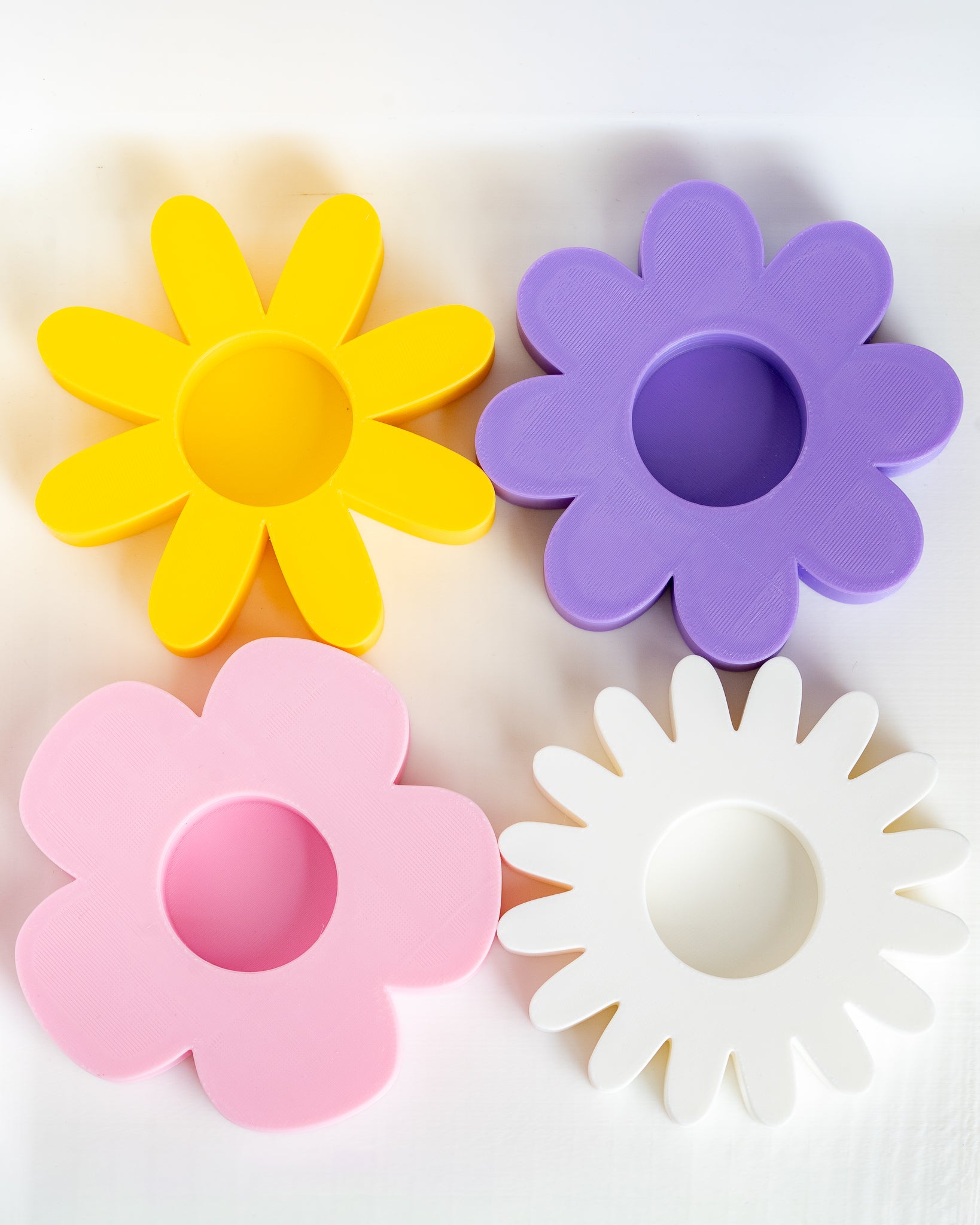 Flower Daisy Tealight Holder - Flower LED Candle Decor
