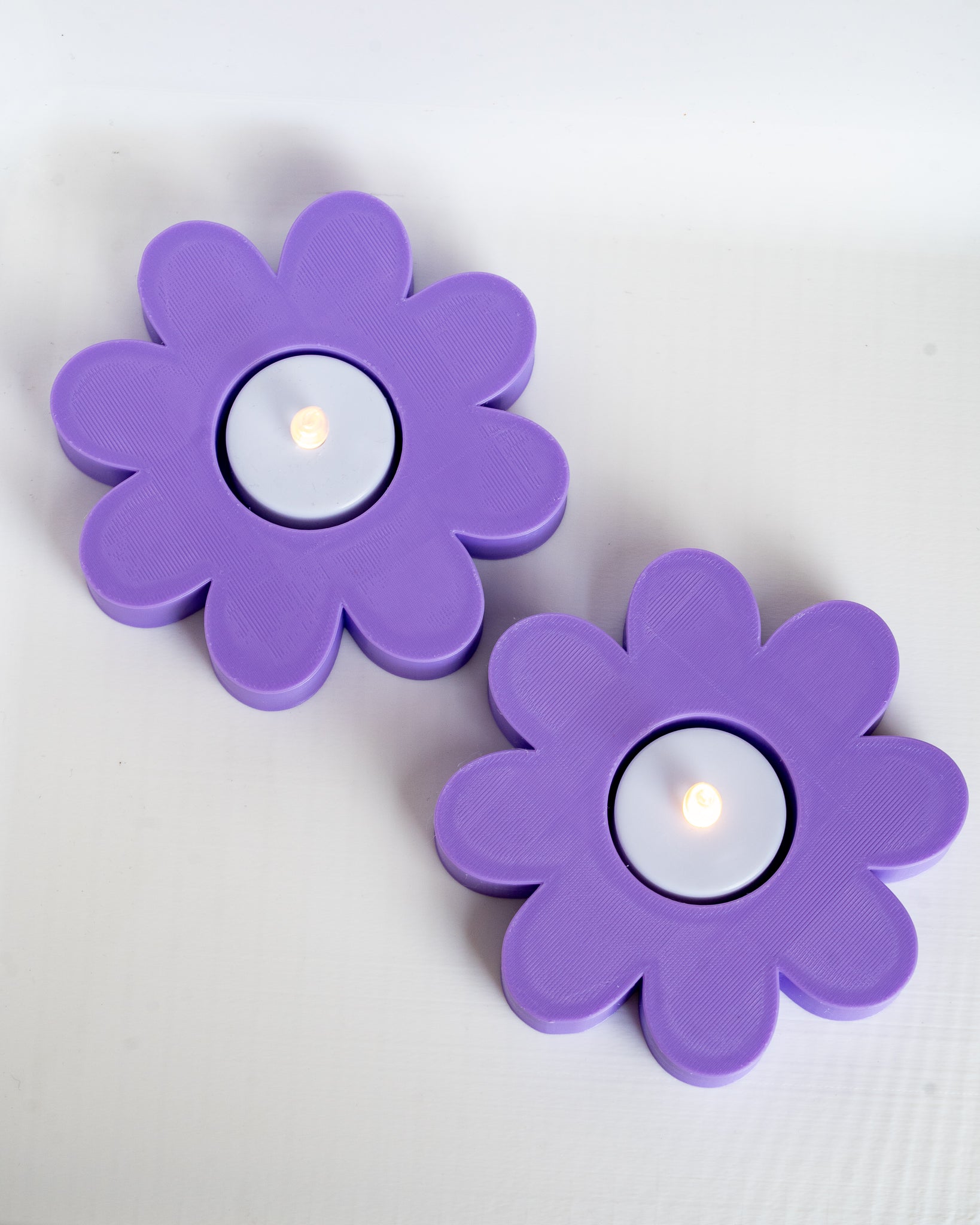 Flower Daisy Tealight Holder - Flower LED Candle Decor