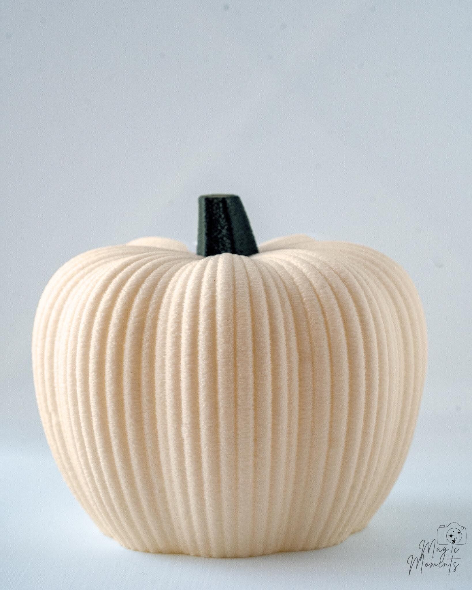 Textured fuzzy pumpkin display ornament