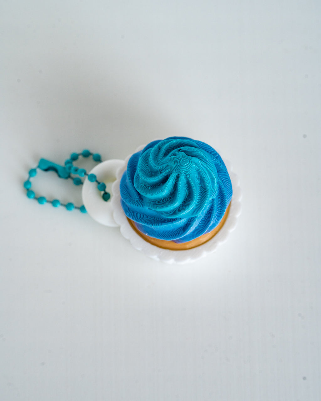 Birthday Cupcake Clicker Keychain - 3D Printed Desk Accessory