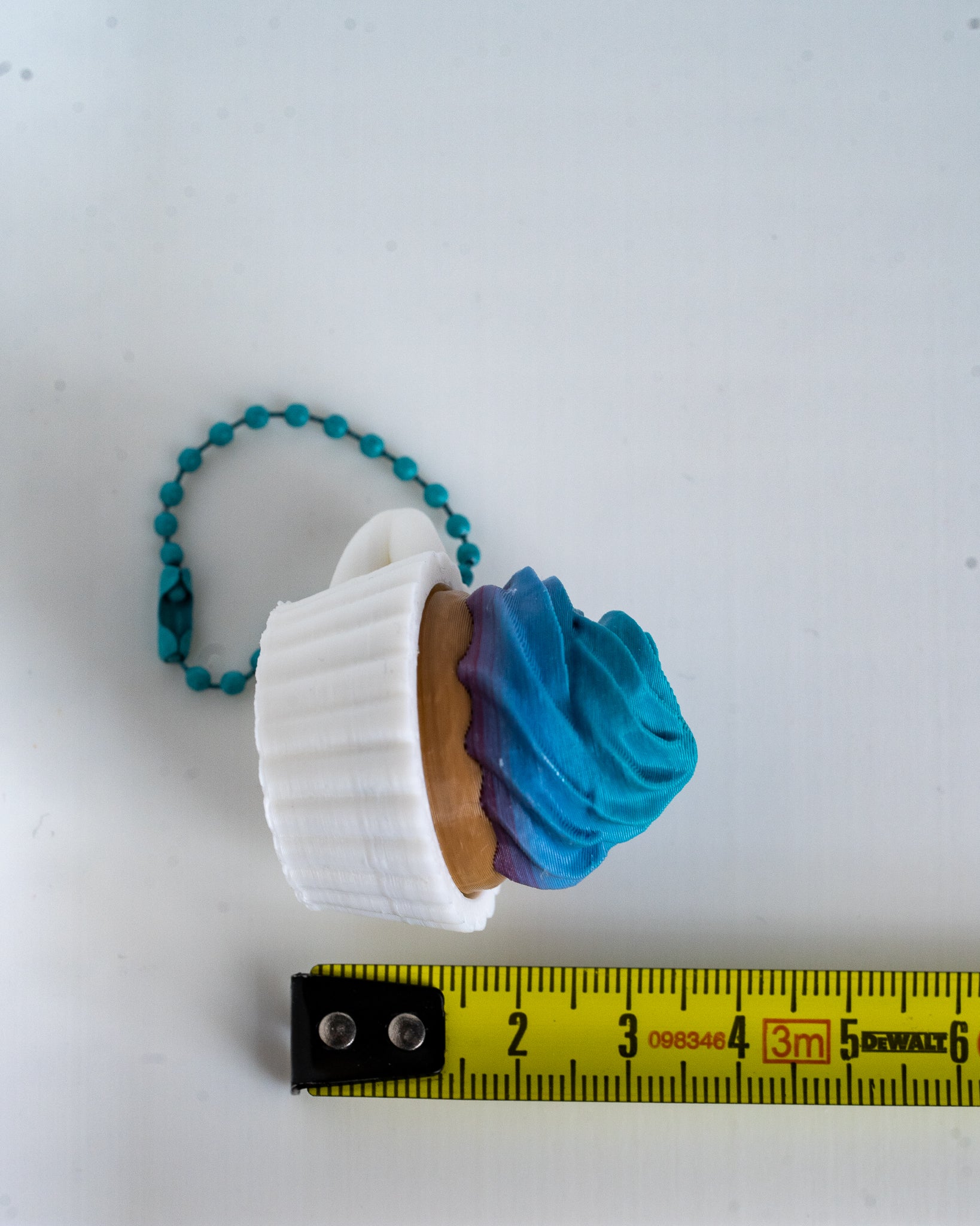 Birthday Cupcake Clicker Keychain - 3D Printed Desk Accessory