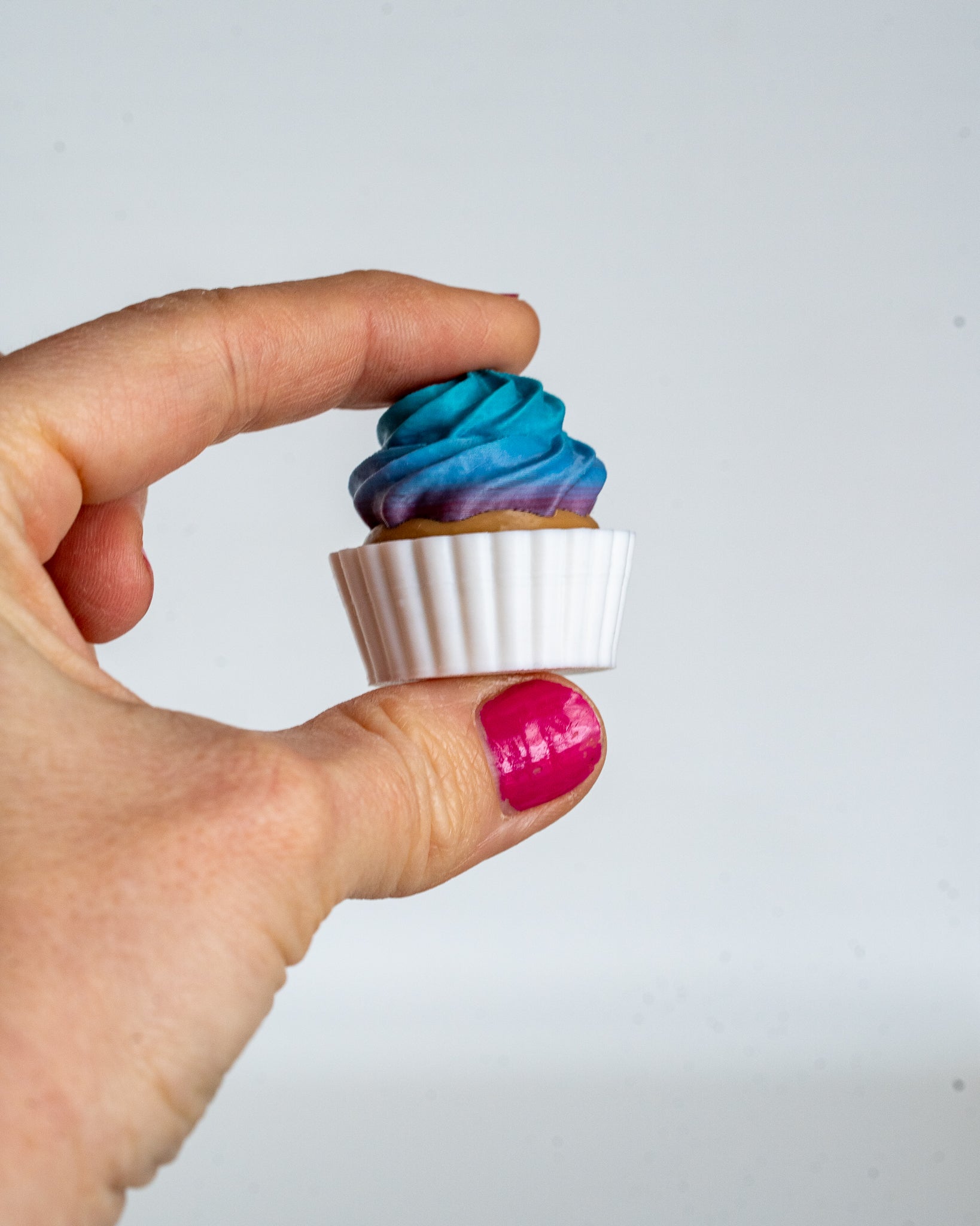 Birthday Cupcake Clicker Keychain - 3D Printed Desk Accessory
