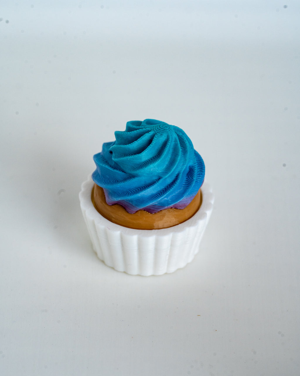 Birthday Cupcake Clicker Keychain - 3D Printed Desk Accessory