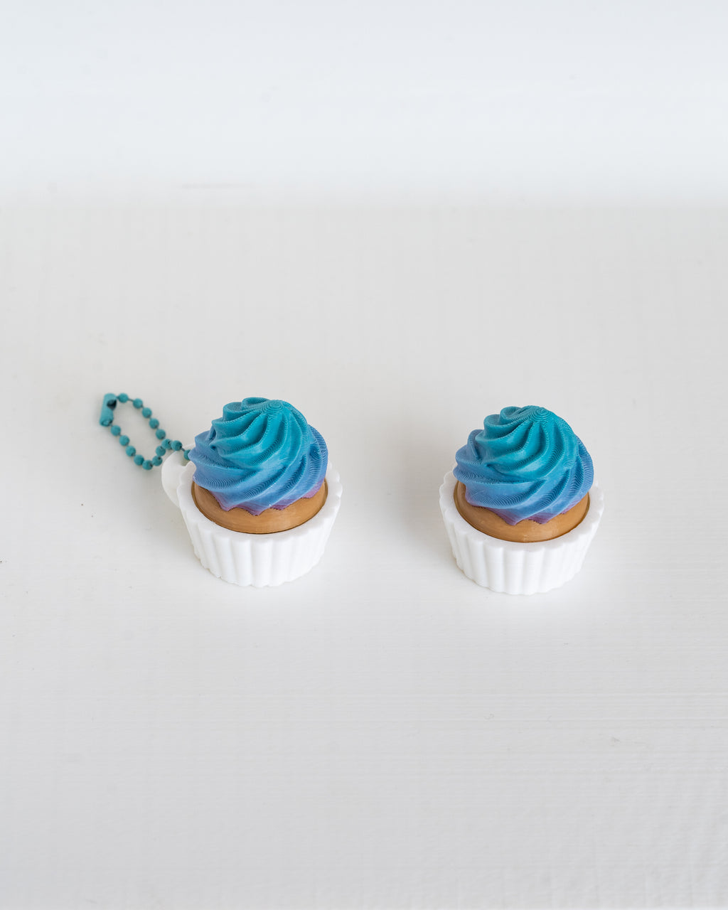 Birthday Cupcake Clicker Keychain - 3D Printed Desk Accessory