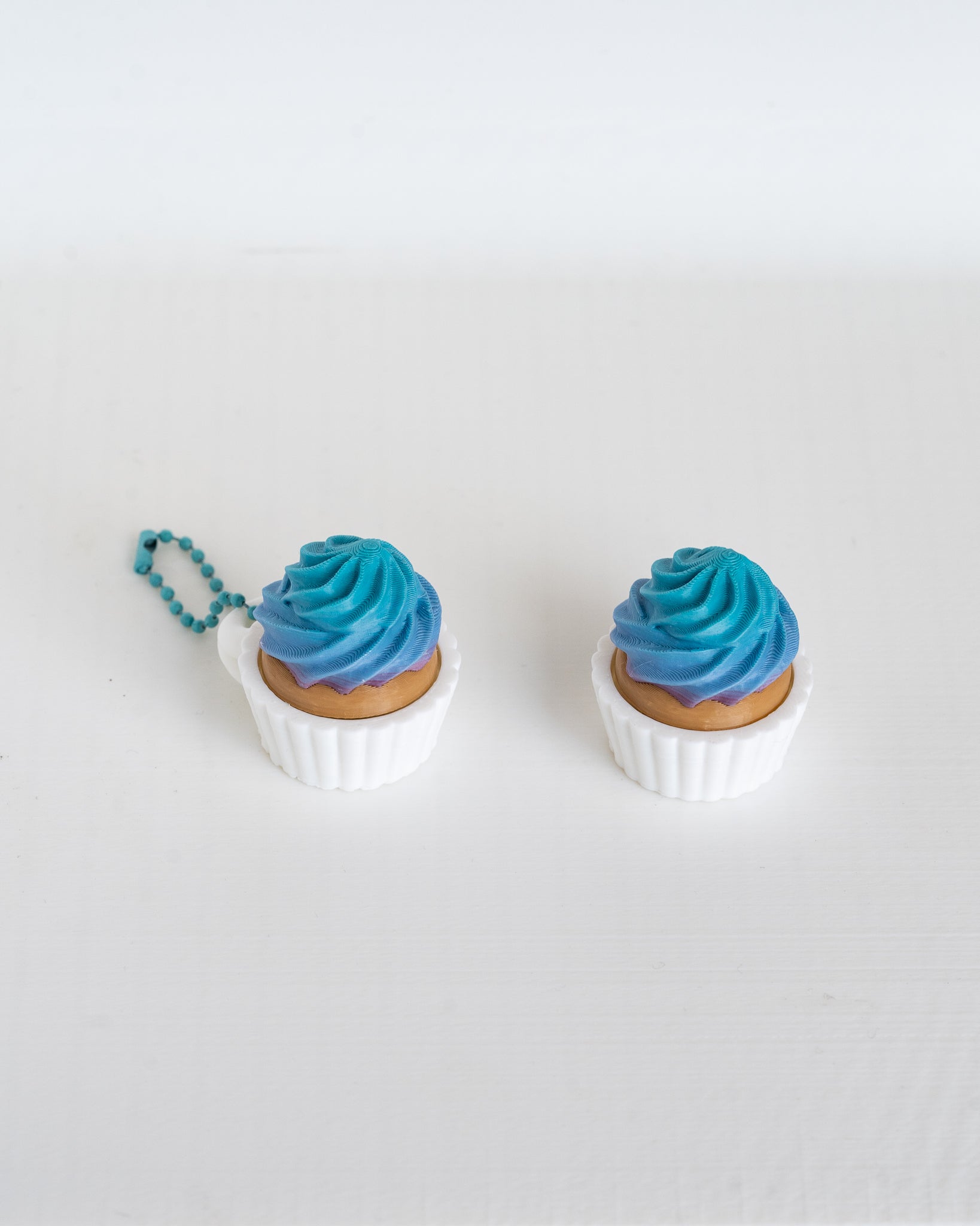 Birthday Cupcake Clicker Keychain - 3D Printed Desk Accessory