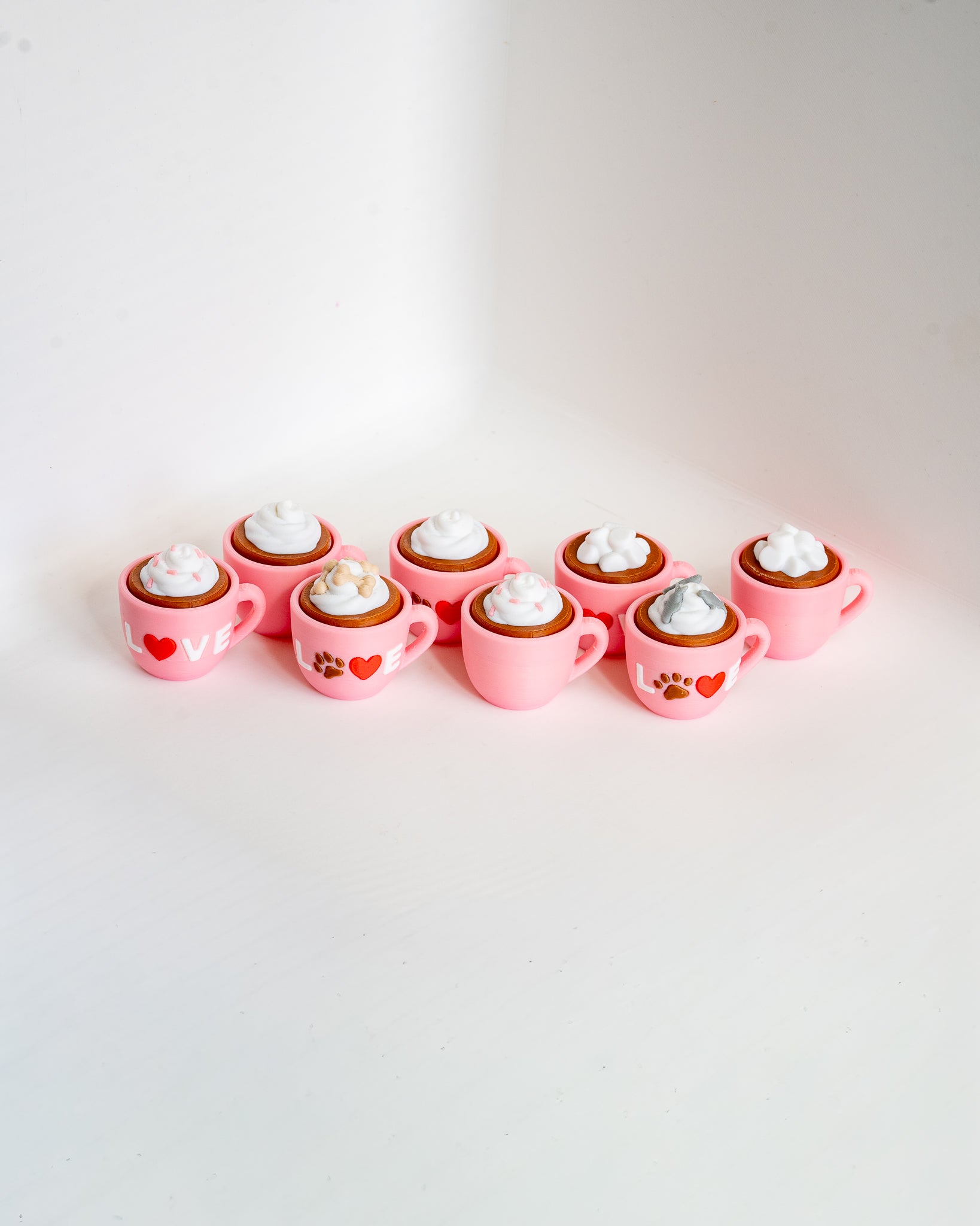 mini coffee cup clicker set 3d printed cute mug fidgets