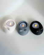modern cat tealight holders