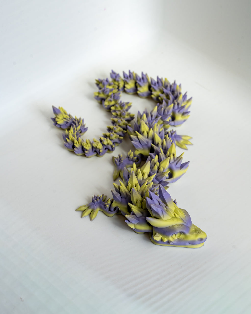Detailed articulated dragon with flexible segmented body