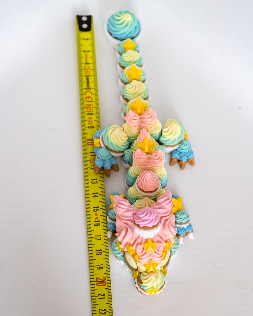 Birthday Cupcake Dragon 3D Printed Articulated Fantasy Decor Gift