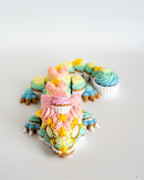 cupcake dragon multicolour 3d print decor