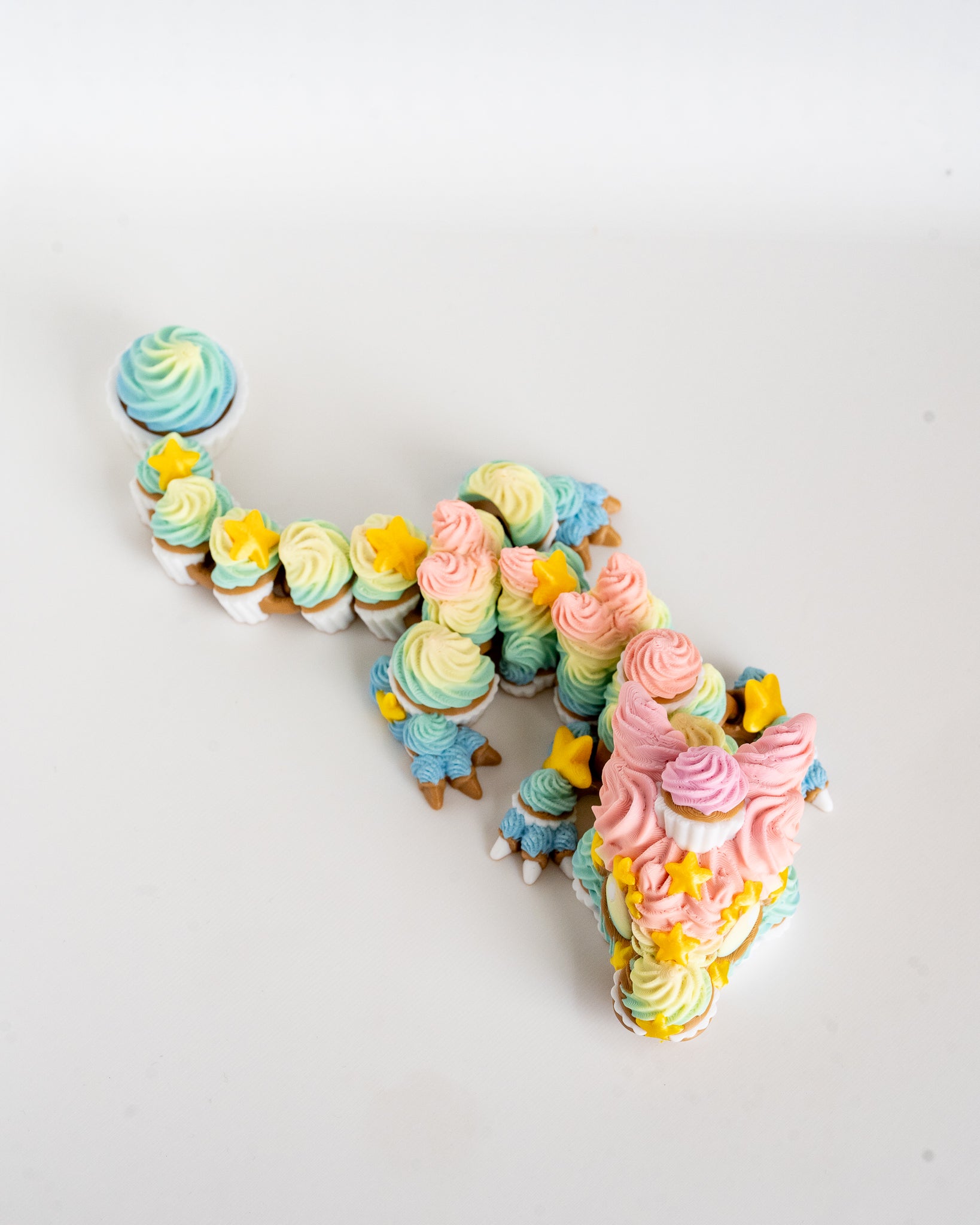 birthday cupcake dragon 3d printed articulated figure