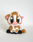 Cute cow decorative figure