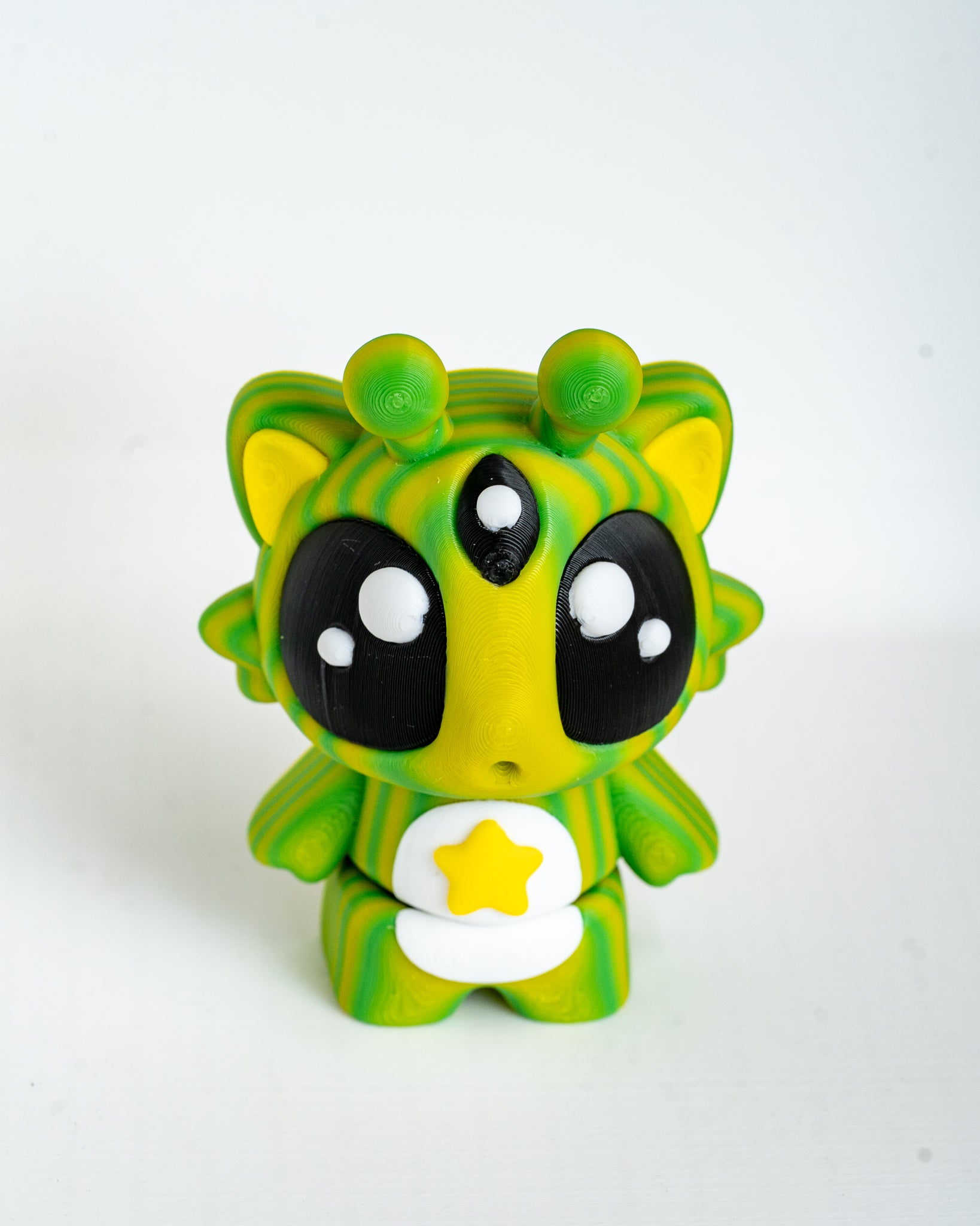 Alien Cat Figure 3D Printed Articulated Cute Space Cat Decor Gift