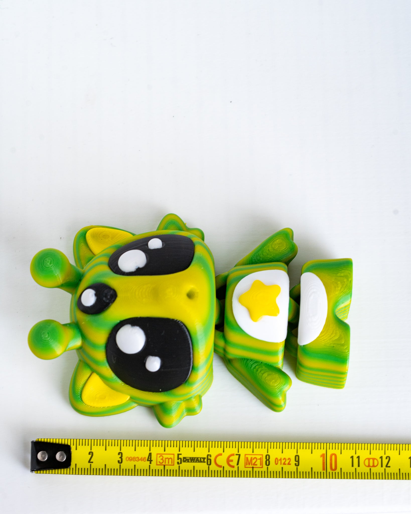 Alien Cat Figure 3D Printed Articulated Cute Space Cat Decor Gift