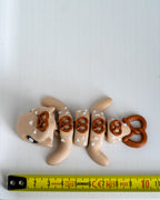 pretzel dragon figurine 3d printed articulated dragon with ruler