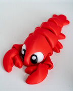 Lobster figure viewed from angle